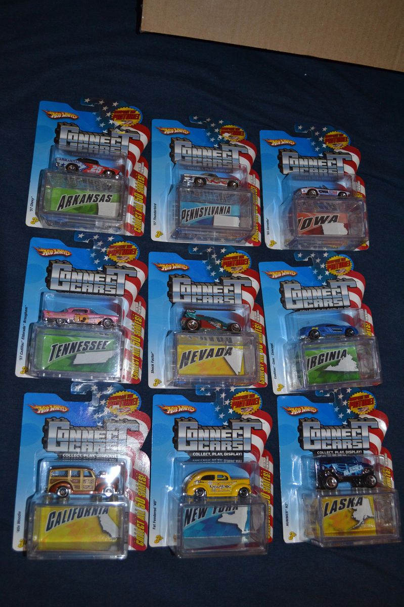  9 Hot Wheels Connect Cars States New