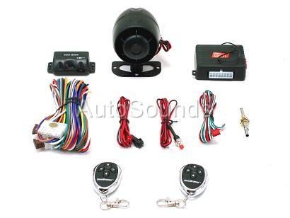 Crimestopper SP 101 Keyless Entry Car Alarm w 2 Remote