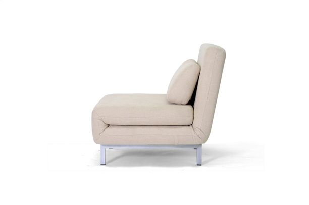 Cream Modern Convertible Sofa Bed Daybed Chair Stella Baxton Studios