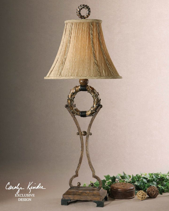 Achatius Laurel Wreath Buffet Table Lamp French Country