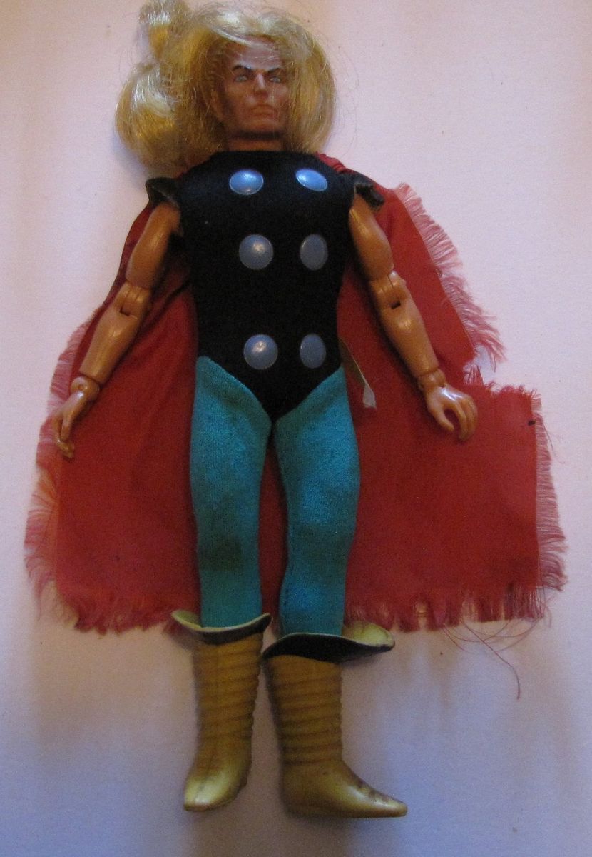 Mego Mighty Thor with Costume and Boots Nice Condition Avengers RARE