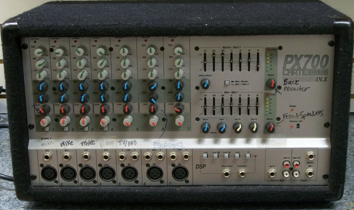 Crate PX700DXL 7 Channel Powered Mixer in Great Condition