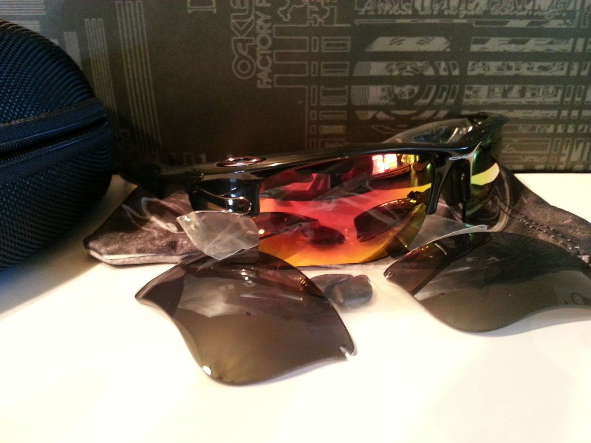 Oakley Fast Jacket XLJ Black with Custom Lenses