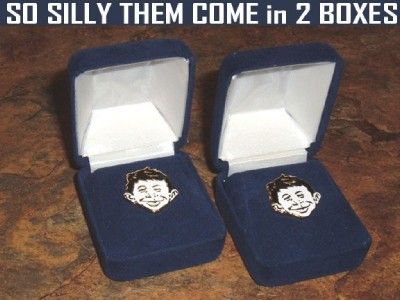 Alfred E Neuman Hardfired Enamel Cufflinks Mad Magazine Reader Survey