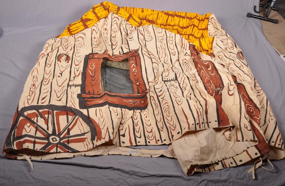  Roy Rogers x Large Log Cabin Tent Bunk House Hettrick Mfg 154