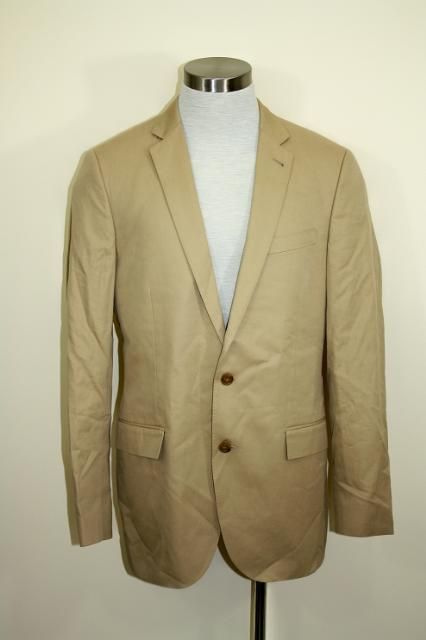 JCrew Ludlow 2 Button Suit Jacket Center Vent Chino Mens $248 Wheat