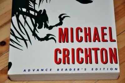  SIGNED* ARC ED (ADVANCED READING COPY)~JURASSIC PARK~MICHAEL CRICHTON