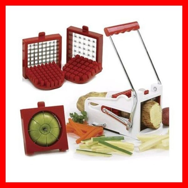 norpro potato fry cutter apple wedger 3 blades 6022