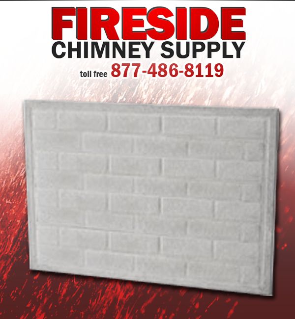 24 H x 34 W x 1 1/8 Thick2 x 6.5 Brick Pattern   Fireside DIY cut