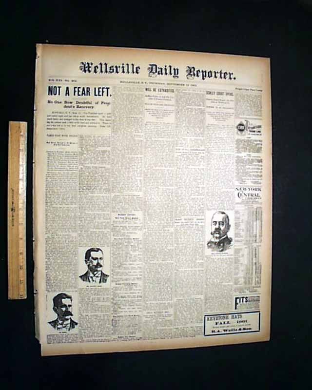  McKinley Assassination Leon Frank Czolgosz 1901 Newspaper