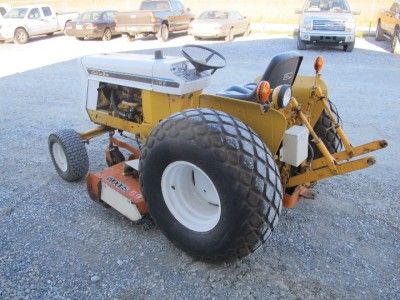 INTERNATIONAL CUB 185 LO BOY TRACTOR WITH WOODS 59 MOWER DECK. NO