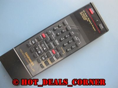 Original Daewoo TV VCR 97P1R06A0 Remote Control on Screen Display