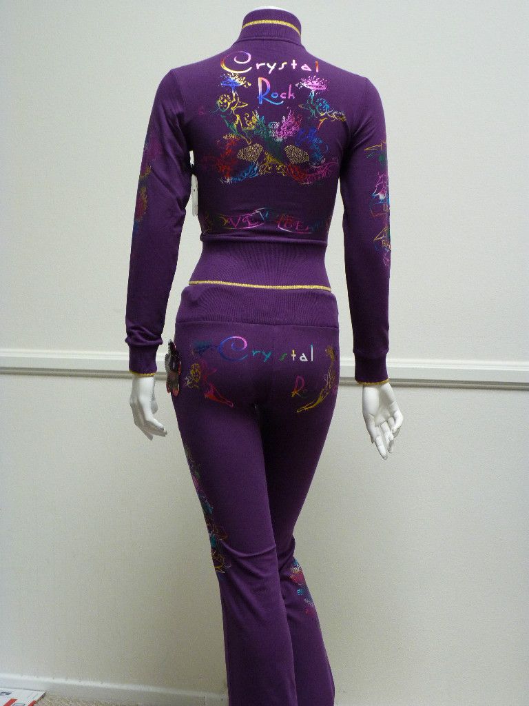 Crystal Rock Jog Set Track Suit Christian Audigier L