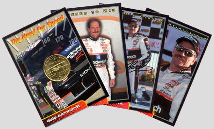 2001 Geniune Dale Earnhardt 4 Card Set with Combined 24K Gold N C