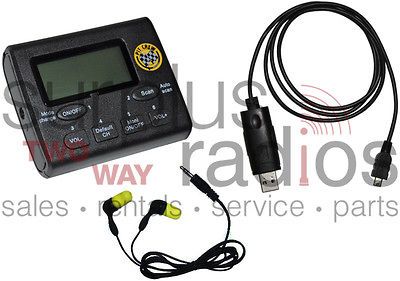 NEW VHF PIT CREW SCANNER FM RADIO KIT 2400 FREQUENCIES 50CH HAM RACING