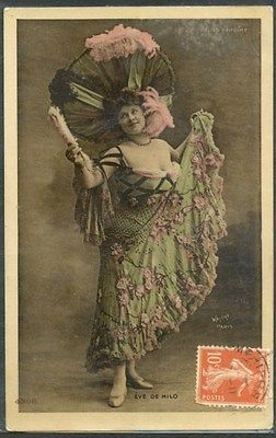 KA184 ARTIST STAGE STAR EVE DE MILO COSTUME HAT Tinted PHOTO pc WALERY