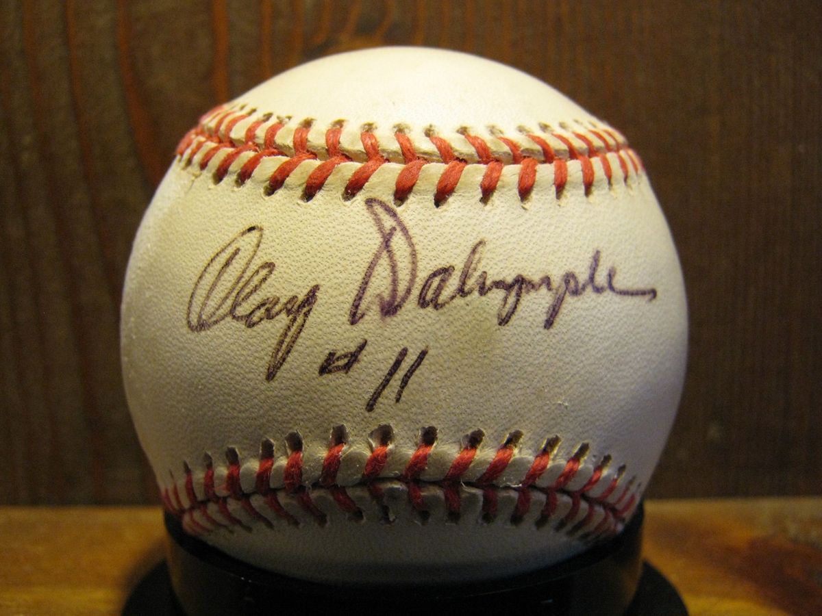 Clay Dalrymple Signed Baseball 1 Phillies Orioles COA
