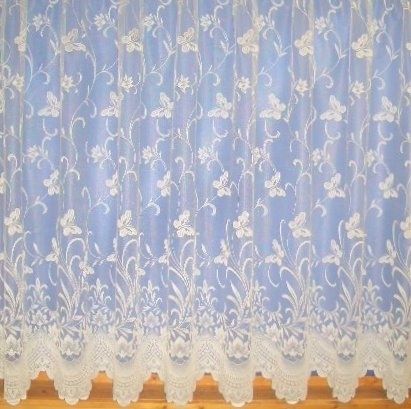  Butterfly Design Lace Net Curtain 3906 All Sizes