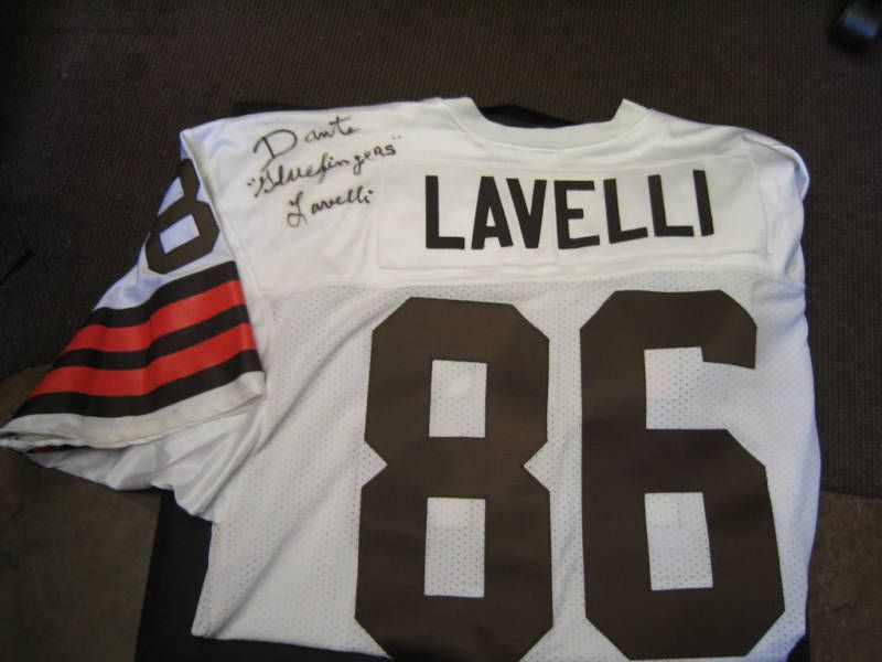  Dante Lavelli Autographed Browns Jersey