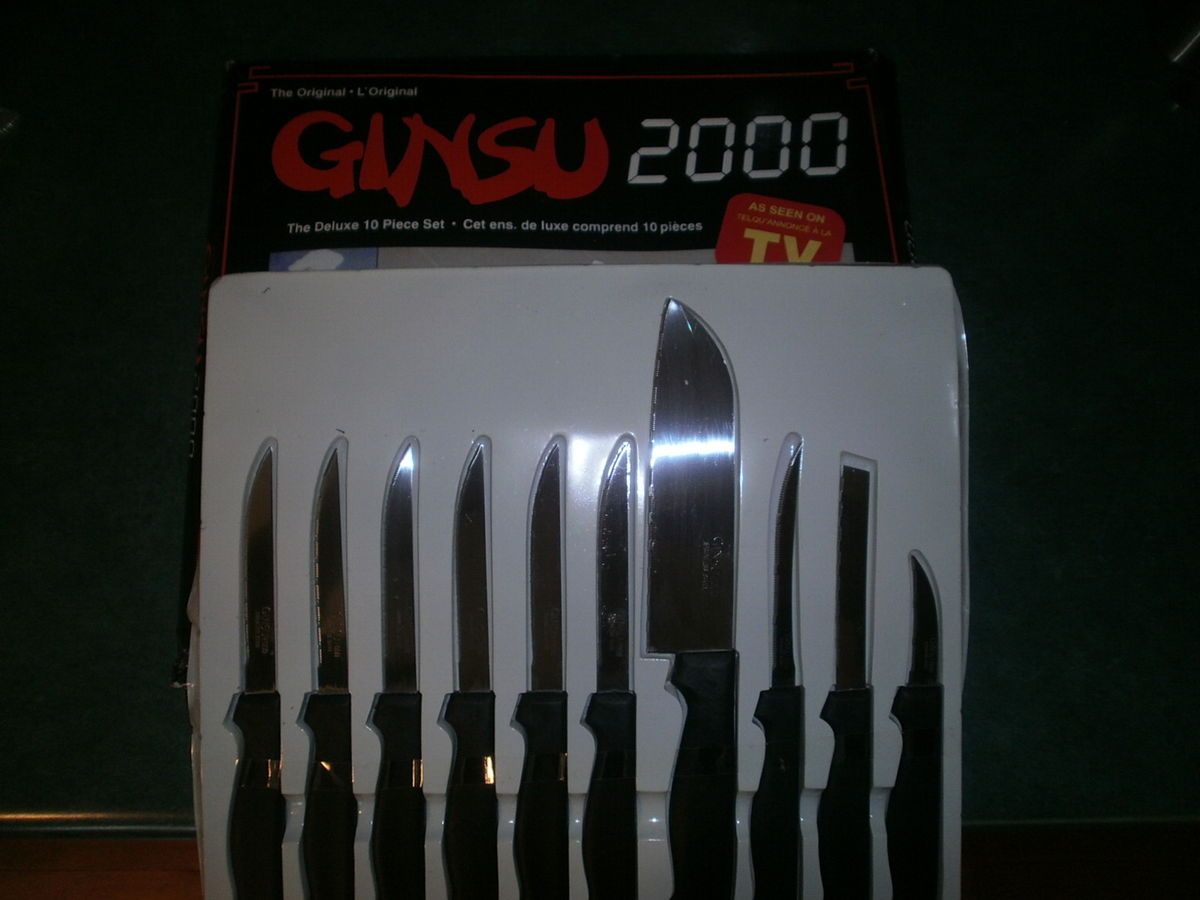 The Original Ginsu 2000 Deluxe 10 Piece Knife Set As Seen on TV