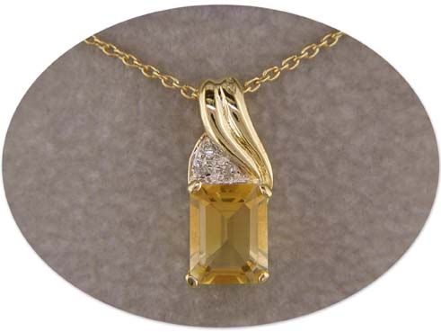 citrine diamond pendant from our zelyah collection 18kt gold over