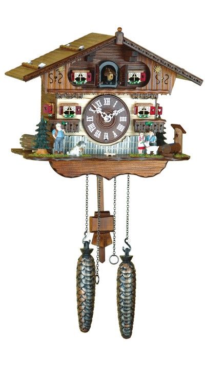 Cuckoo Clock Swiss House incl Batteries New