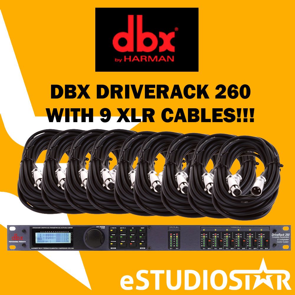 DBX DriveRack 260 2x6 Loudspeaker Management System Drive Rack Free