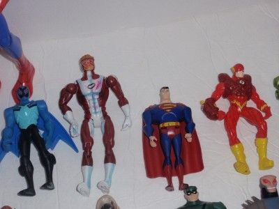 lot of 29 action figures dc comics and marvel