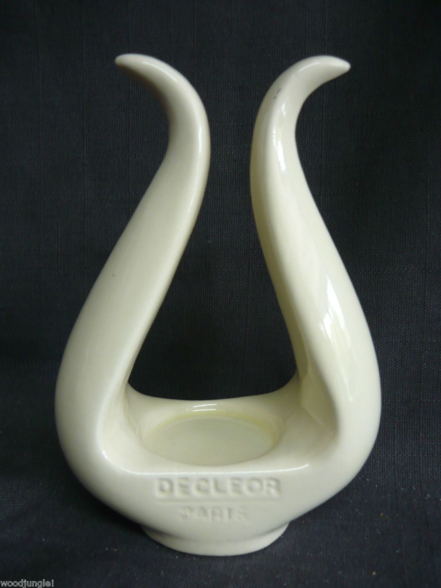 Vintage DECLEOR PARIS CERAMIC TEA LIGHT CANDLE HOLDER MODERN BOTTLE