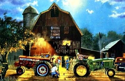 Rematch by Dave Barnhouse John Deere Farm Print Image Size 18 x 12