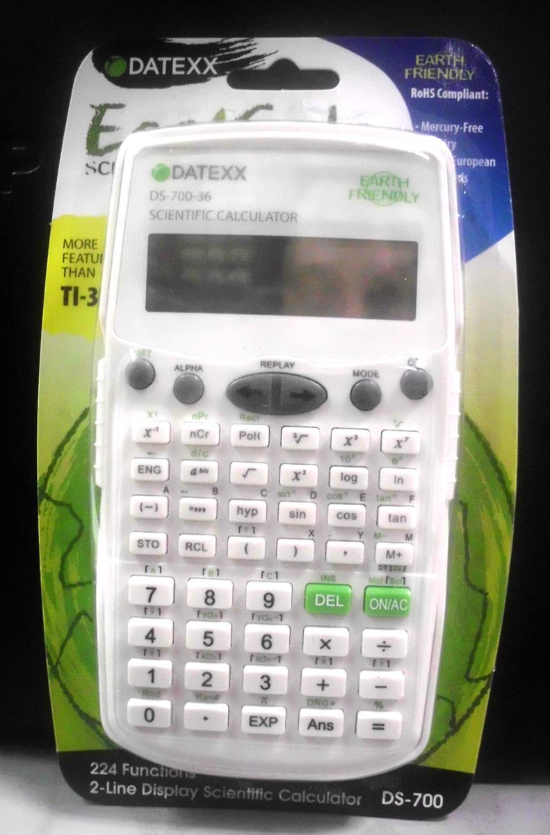 PCS OF SCIENTIFIC CALCULATOR DATEXX DS 700 36 ECO CALC DS 700 SEALED