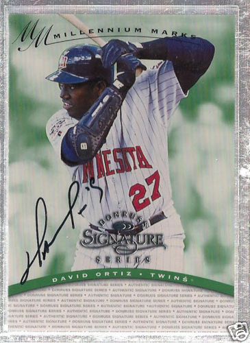 David Ortiz 1997 Donruss Signature Series Autograph