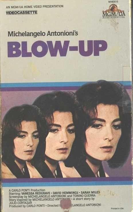 Blow Up VHS Vanessa Redgrave Sarah Miles Hemmings Orig