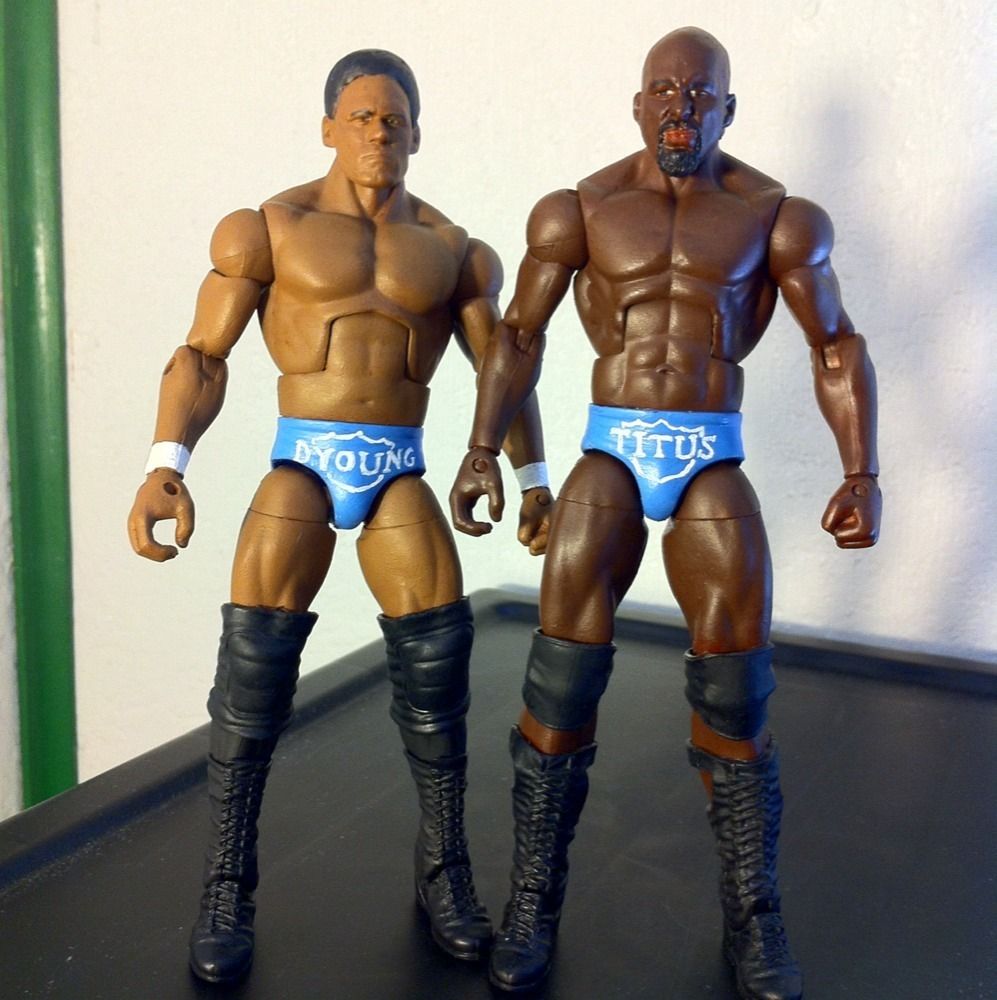 Wwe Mattel Elite Darren Young Titus Oneil Prime Time Players PTP