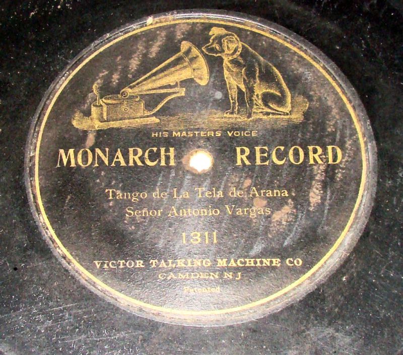 Antonio Vargas Tango de La Tela de Arana 78 RPM 10