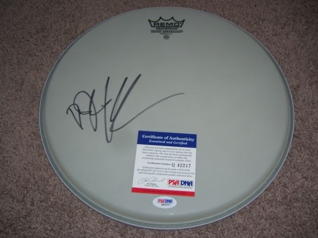  Sum 41 Deryck Whibley Signed Drumhead PSA DNA