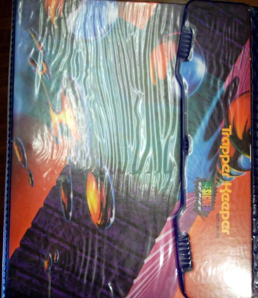 New Vintage Trapper Keeper Binder Old Stock 1992 Designer Series with