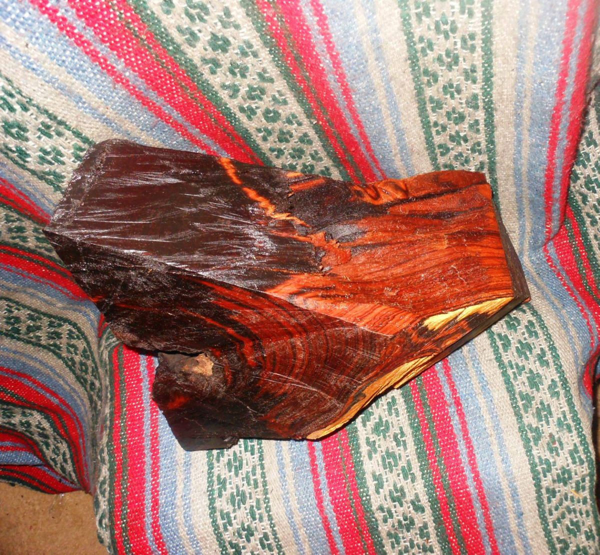 RARE) CENTER CUT, HIGHLY  FIGURED DESERT IRONWOOD BLOCK