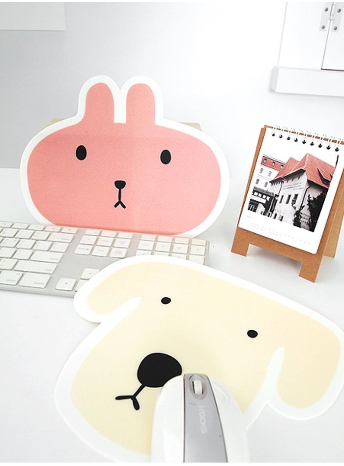  Mousemat_PC Laptop Desktop Computer Useful Accessories_rabbit and dog