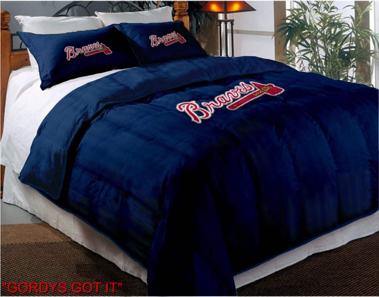 MLB Twin Comforter Shams Set Embroidered More Teams