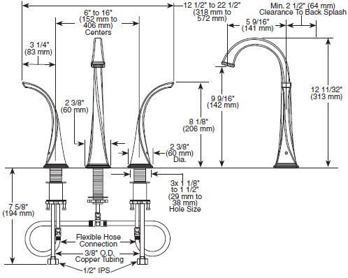  65430LF BZ Virage Widespread Vessel Lavatory Faucet   Brushed Bronze