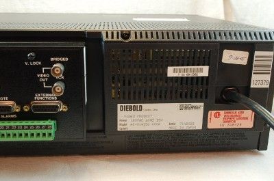 Diebold 16Channel Time Lapse Surveillance VCR Video Recorder