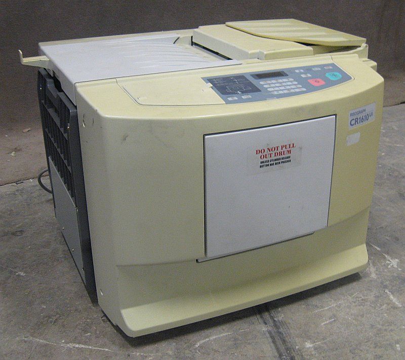 Riso Risograph CR1610UI Digital Duplicator Copier CR 1610 Ui Riso