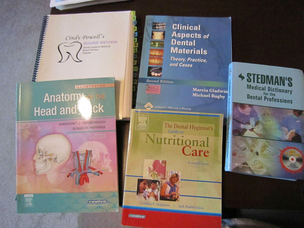 Dental Hygiene Board Review Books Cindy Powell FIVE books Anatomy