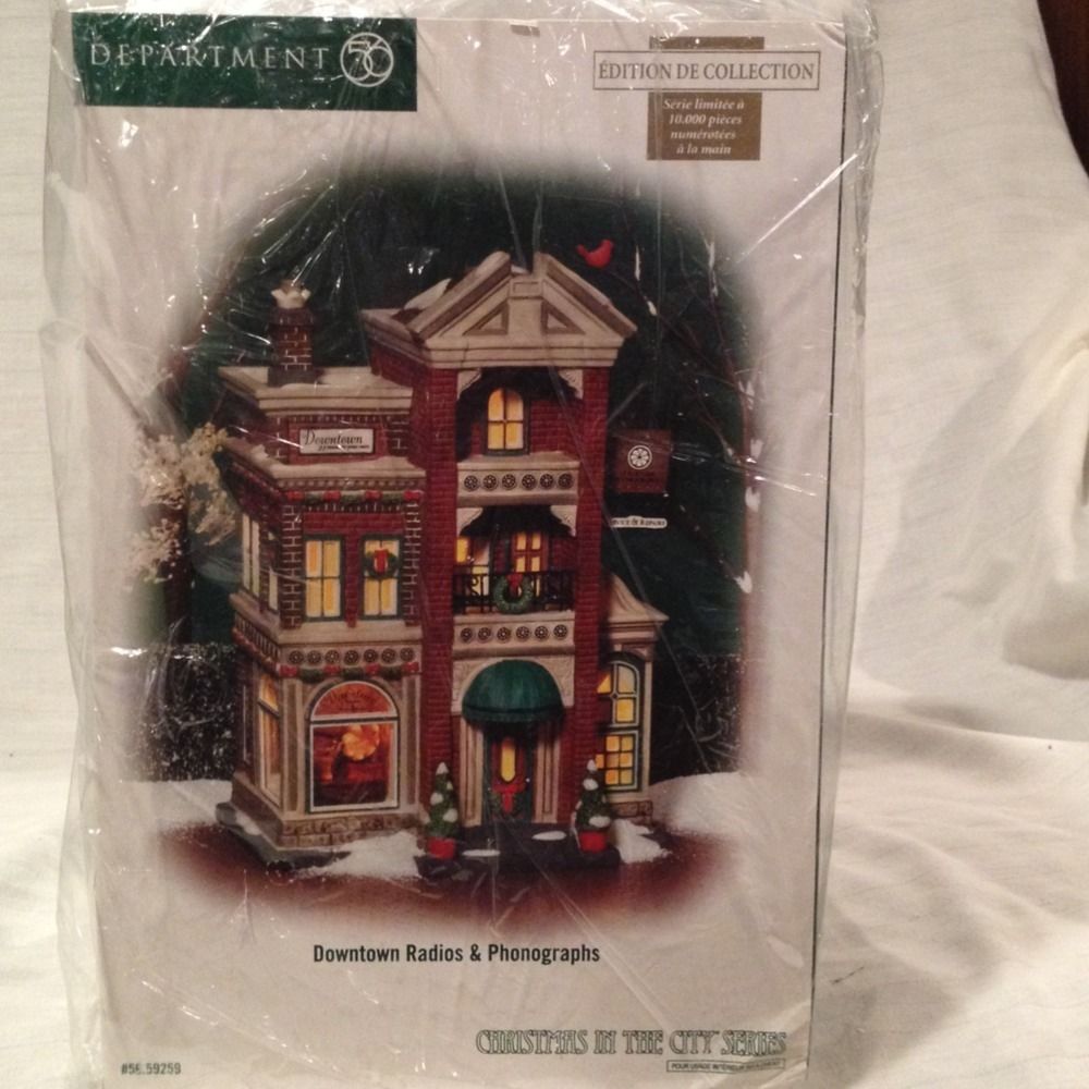 DEPT 56 CITC DOWNTOWN RADIOS PHONOGRAPHS 2006 Limited Edition NIB