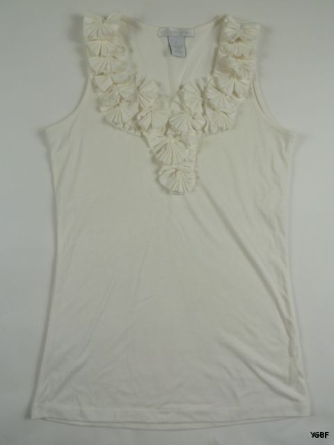 DESIGN HISTORY White Sleeveless Top Shirt S NWOT