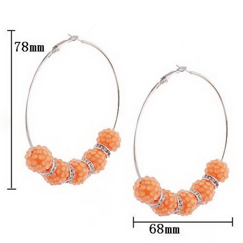  Basketball Hook Earrings Charms Disco Ball Spacer Beads Hoop AB804