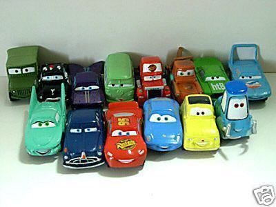 Disney Cars McQueen Sally King Luigi 14 Figures Gift