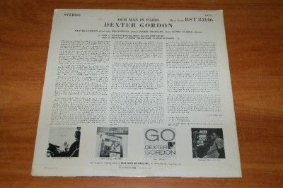 Dexter Gordon Our Man in Paris Blue Note 84146 Powell Jazz LP Record