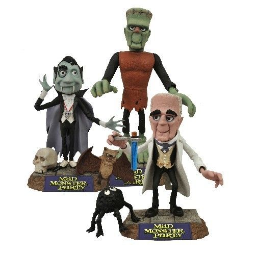 Diamond Select Toys Mad Monster Party Action Figure Set of 3 Brand New